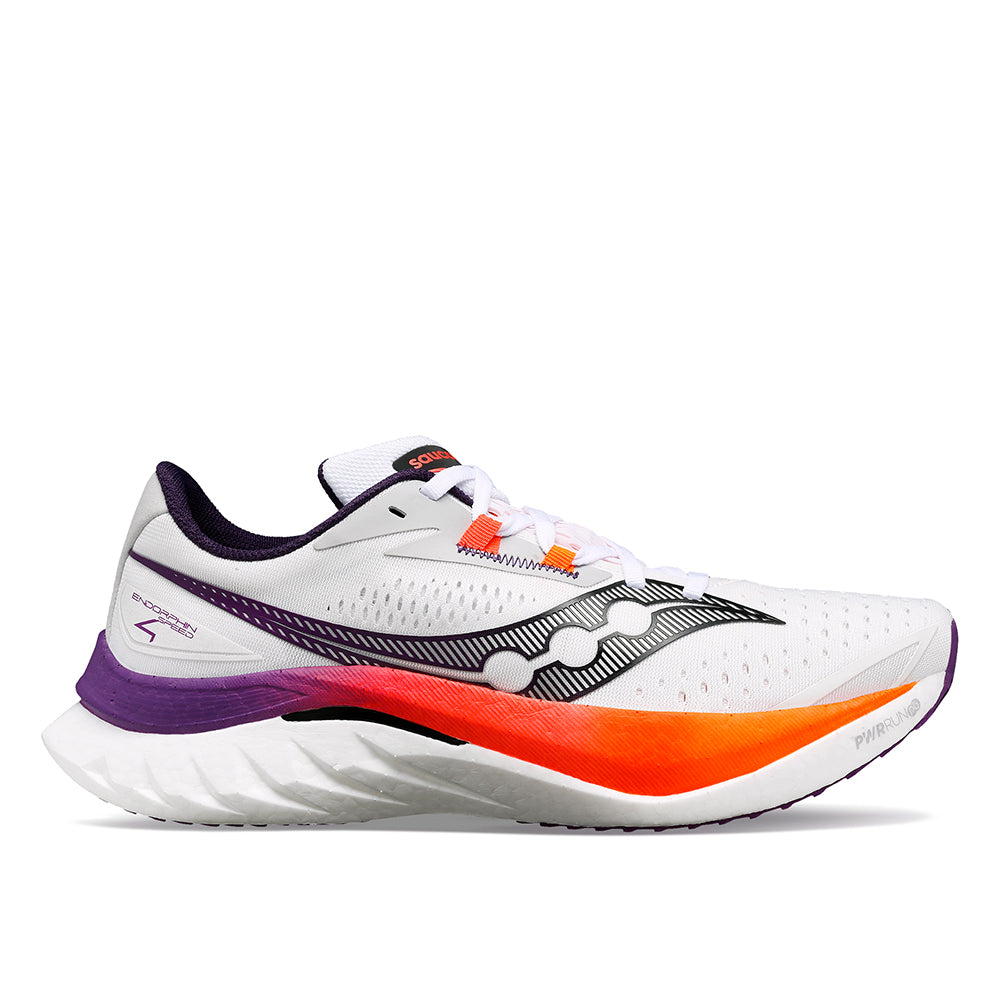 Saucony Men's Endorphin Speed Running Shoes White Orange Runnr