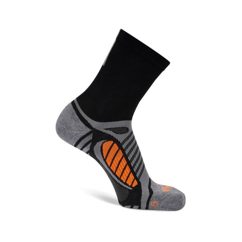 Balega Ultralight Crew Running Socks Black Grey Heather 200631 runnr